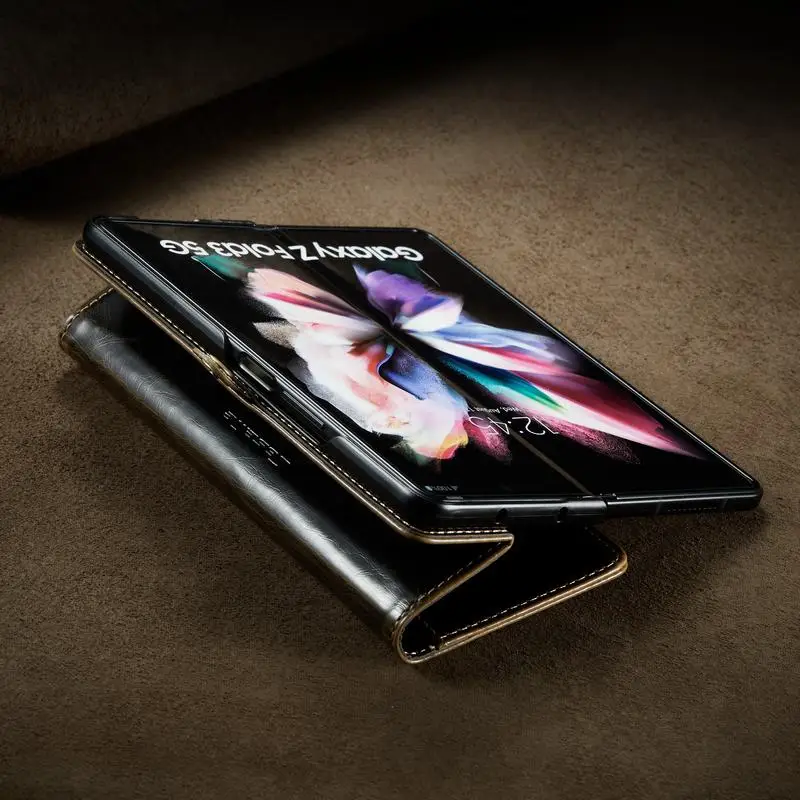 Чехол-бумажник для Samsung Galaxy Z складной чехол телефона с 3 отделениями карт |