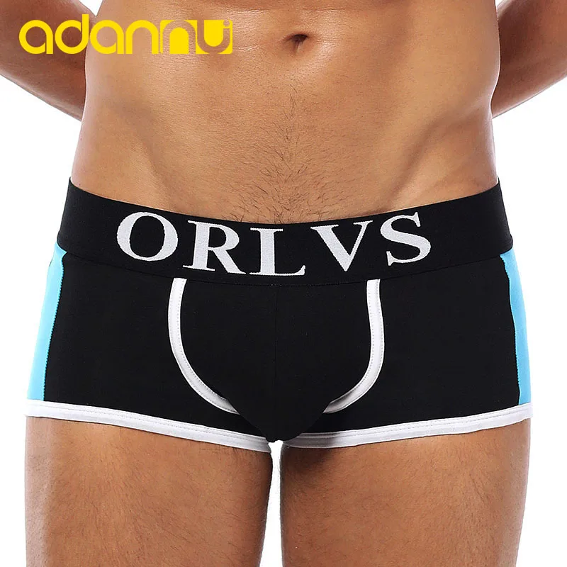 ADANNU Мужское нижнее белье мужские боксеры дышащие хлопковые трусы Cueca Tanga удобные
