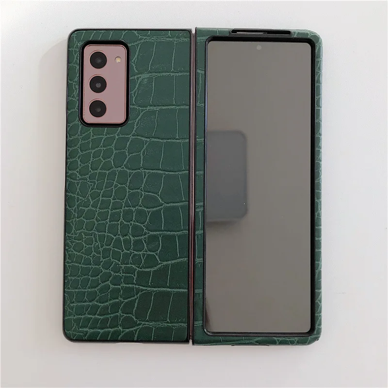 retro case for samsung galaxy z fold2 all inclusive phone case shockproof cover leather shell for galaxy z fold 2 5g case free global shipping