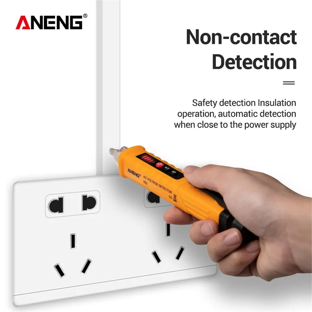 

VD802 Non-Contact AC Voltage Electric Tester Pen Induction Test Pencil With LED Light Electric Detectors Tester Voltage Probe