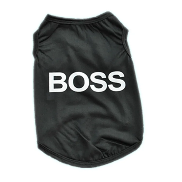 Одежда для домашних питомцев Летняя тонкая жилетка из полиэстера с изображением