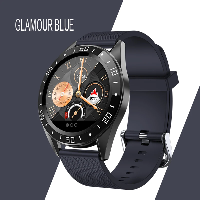 Blue L8STAR, умный Браслет, измеряет уровень кислорода в крови, BP, HRV, пульсометр, умные часы, спортивные, водонепроницаемые, трекер активности, смарт-браслет - Цвет: Blue