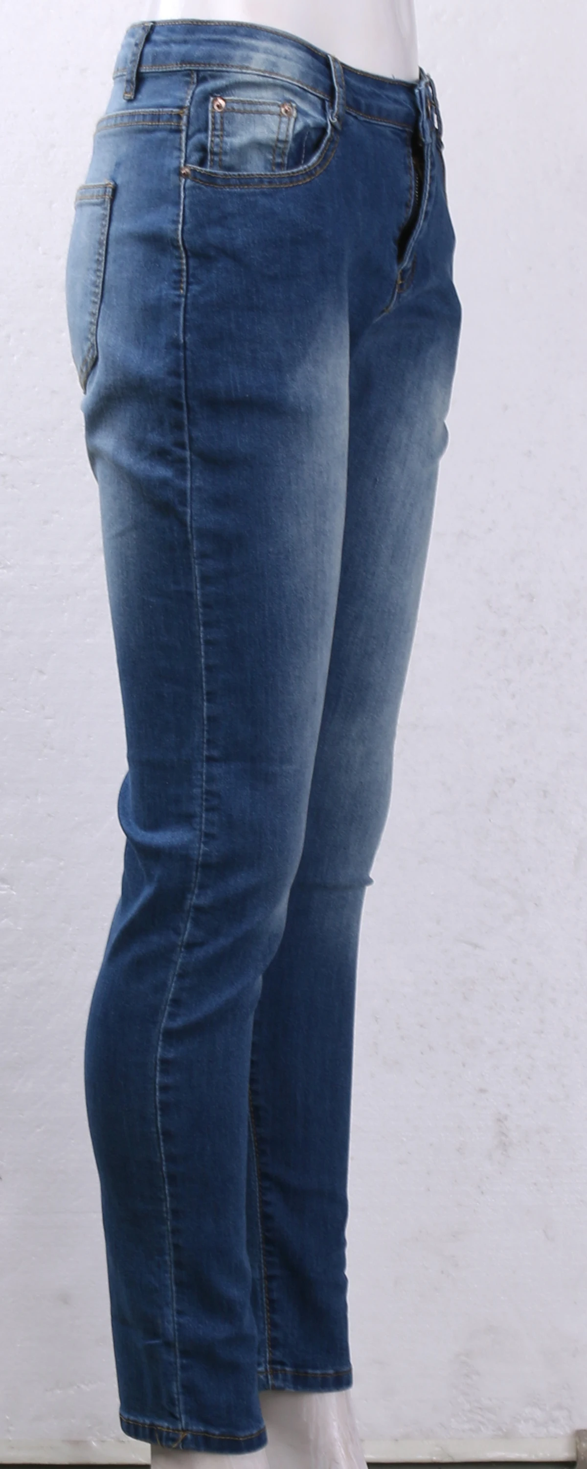 Женские узкие джинсы с высокой талией повседневные длинные эластичные карандаш