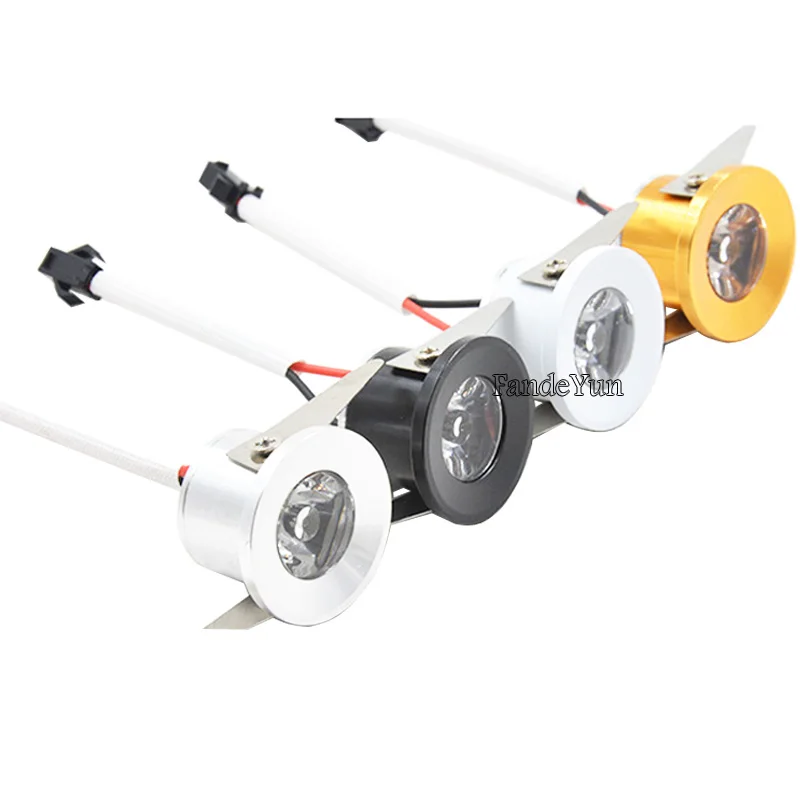 Светодиодный мини-светильник для шкафа 1 Вт 3 лампа подсветки 12 В постоянного тока