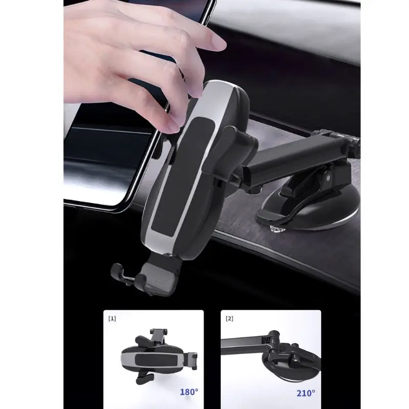 Автомобильный держатель для лобового стекла с длинной шеей приборной панели GPS