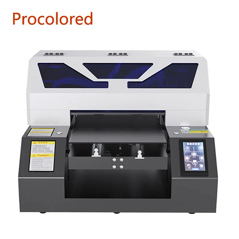 Procolored полный Futomatic УФ принтер с двумя печатающая головка A3 для дерева Стекло