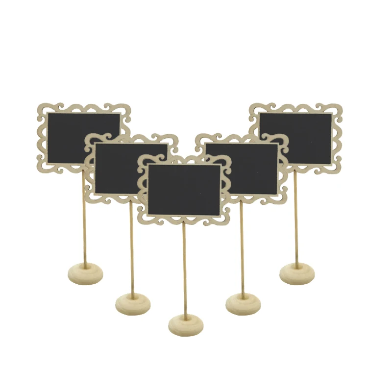 5 шт./лот с милым сердечком из вязанного квадратный Мини Доска стенд Свадебные