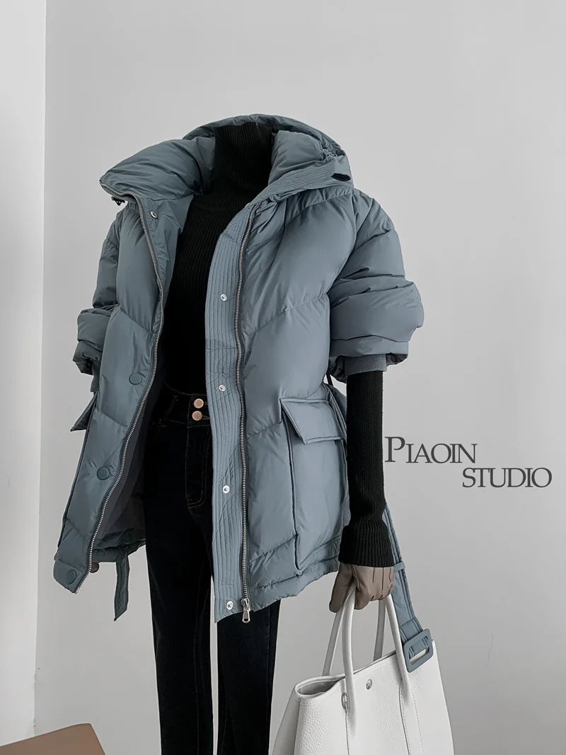 

Куртка женская внесезонная, с большими карманами и капюшоном, 21 вариант