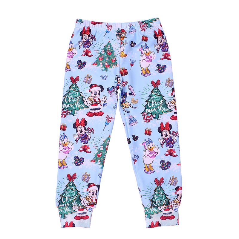 Рождественские штаны для маленьких мальчиков Изысканные детские с принтом Микки