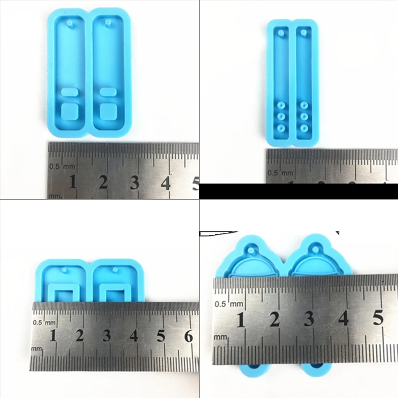 

13MC Earrings Epoxy Resin Mold Eardrop Dangler Pendant Silicone Mould DIY Crafts Jewelry Casting Tool