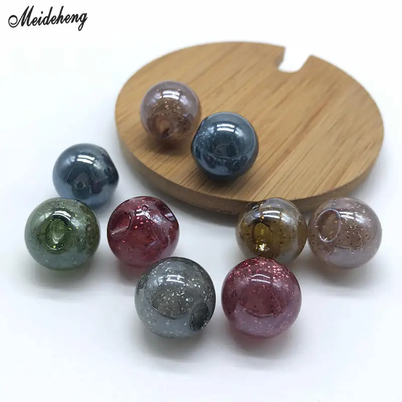 Корея 18 мм акриловые большие круглые Красочные DIY бусы украшения для волос