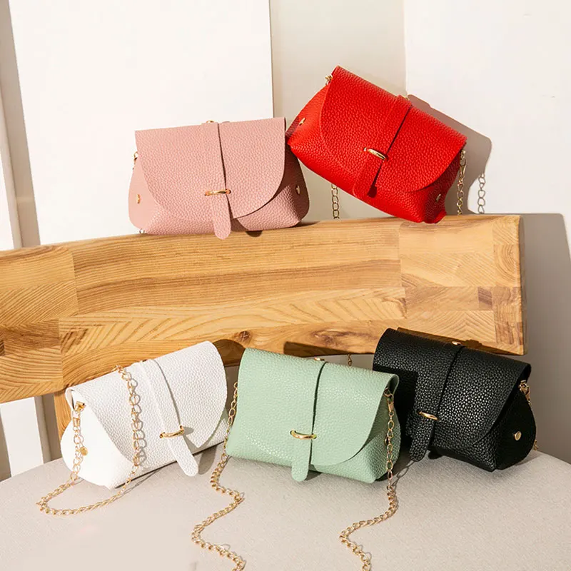 Женская мини-сумка на цепочке сумка через плечо однотонные сумки женский кошелек