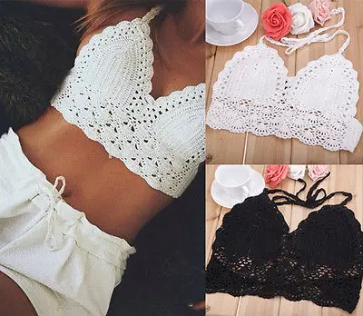 

Sexy Bra Women's Sexy Lace Crochet Beachwear Crop Tank Top Camisole Bralette Vest