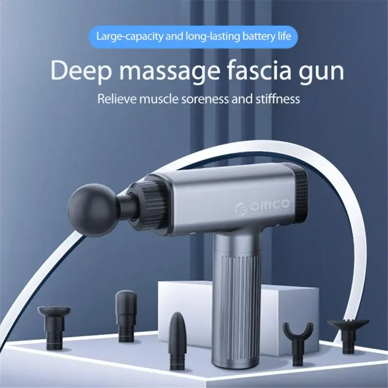 

ORICO Micro Fascia Gun Muscle Relaxer Soreness, Pain And Tiredness Tretch Fascia USB Massage Equipment 6 Massage Head