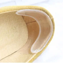 1Pair Woman Shoes Sticker Transparent Silicone High Heels Sandals Protector Prevent Rub Pain Heel Gr