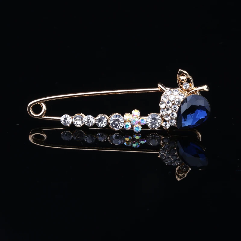 Брошь на воротник женская с кристаллами винтажная | Украшения и аксессуары