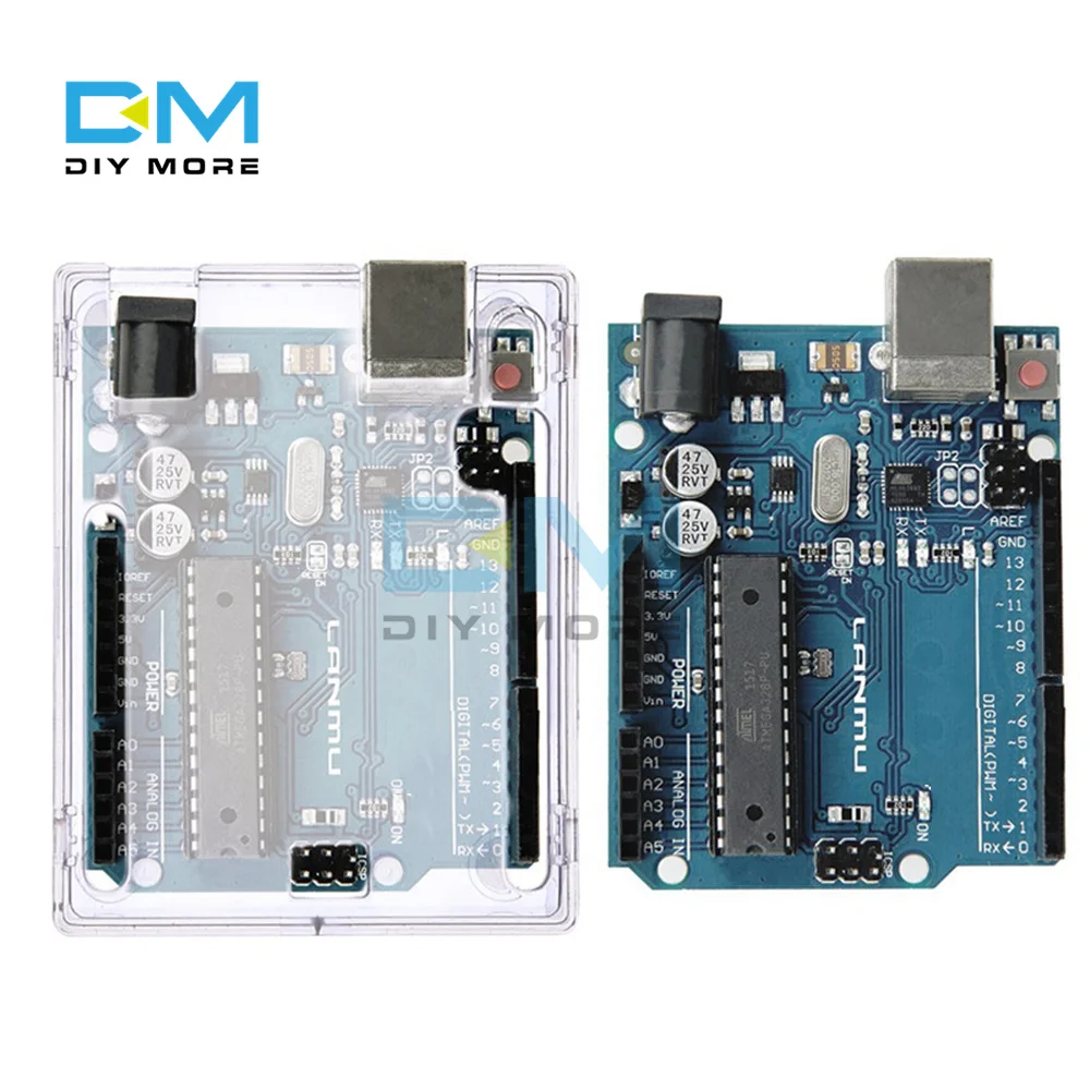Прозрачный чехол из АБС-пластика прозрачный защитный корпус для Arduino R3 CH340 ATmega328P