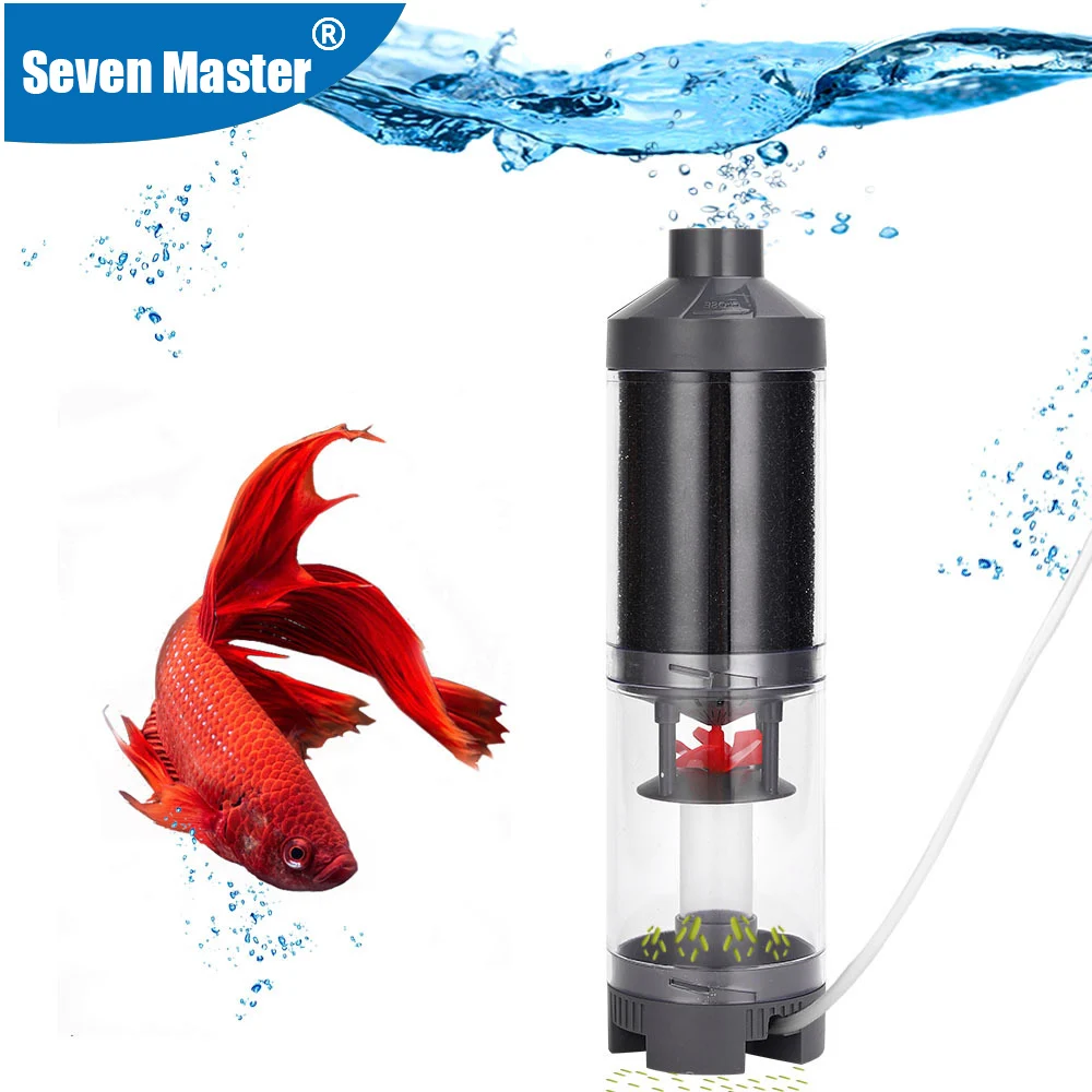 Aquarium Fish Excrement Collector Toilet Automatic Filter Cleaning For Fish Tank with Air Oxygen Pump