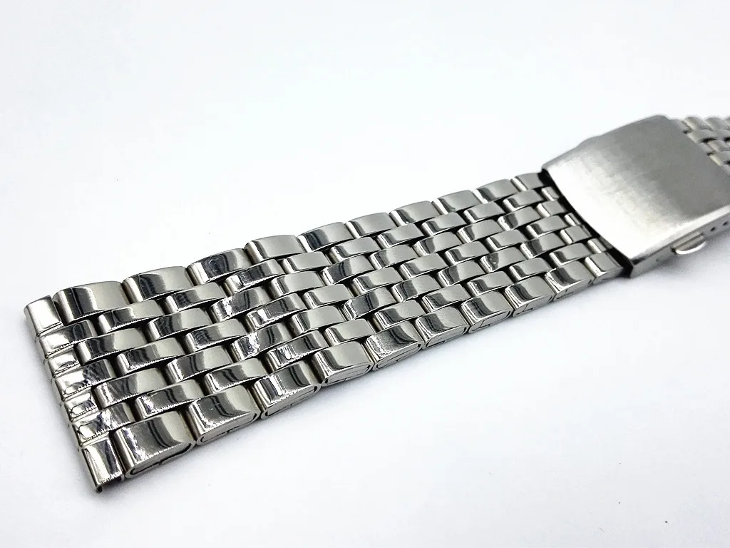 Мужские часы ремешок из нержавеющей стали для разворачивания мужчин t застежка