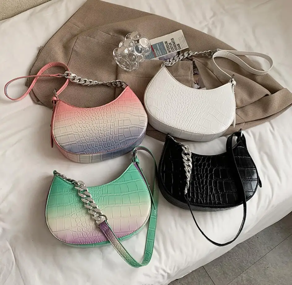 Сумка SWDF для подмышек с каменным узором Новинка лета 2021 женская дизайнерская