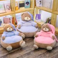 Baby Child Sofa Kids Couch Padding Pp Cotton Bear Bean Bag Chair Plush Toy Mini Seat Pouf Grandi Divani Cartoon Furniture AA50SF