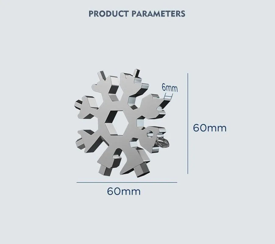 

Snow Wrench Tool 18 In 1 Multifunctional Hardware Combination Tool Ornaments