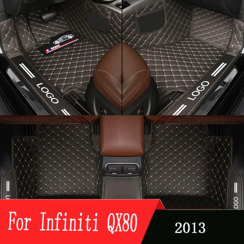 

For Infiniti QX80 2013 Car Floor Mats Auto Interiors Accessories Styling Custom Dash Foot Pedal Rugs Automobiles Pads