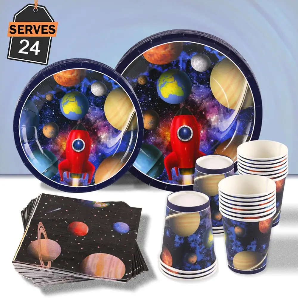 Набор одноразовой посуды с бронзовым покрытием белого черного розового цвета