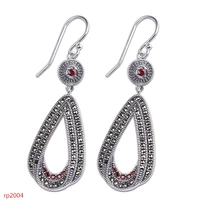 kjjeaxcmy boutique jewelry 925 sterling silver jewelry womens pomegranate red earrings exaggerated new style