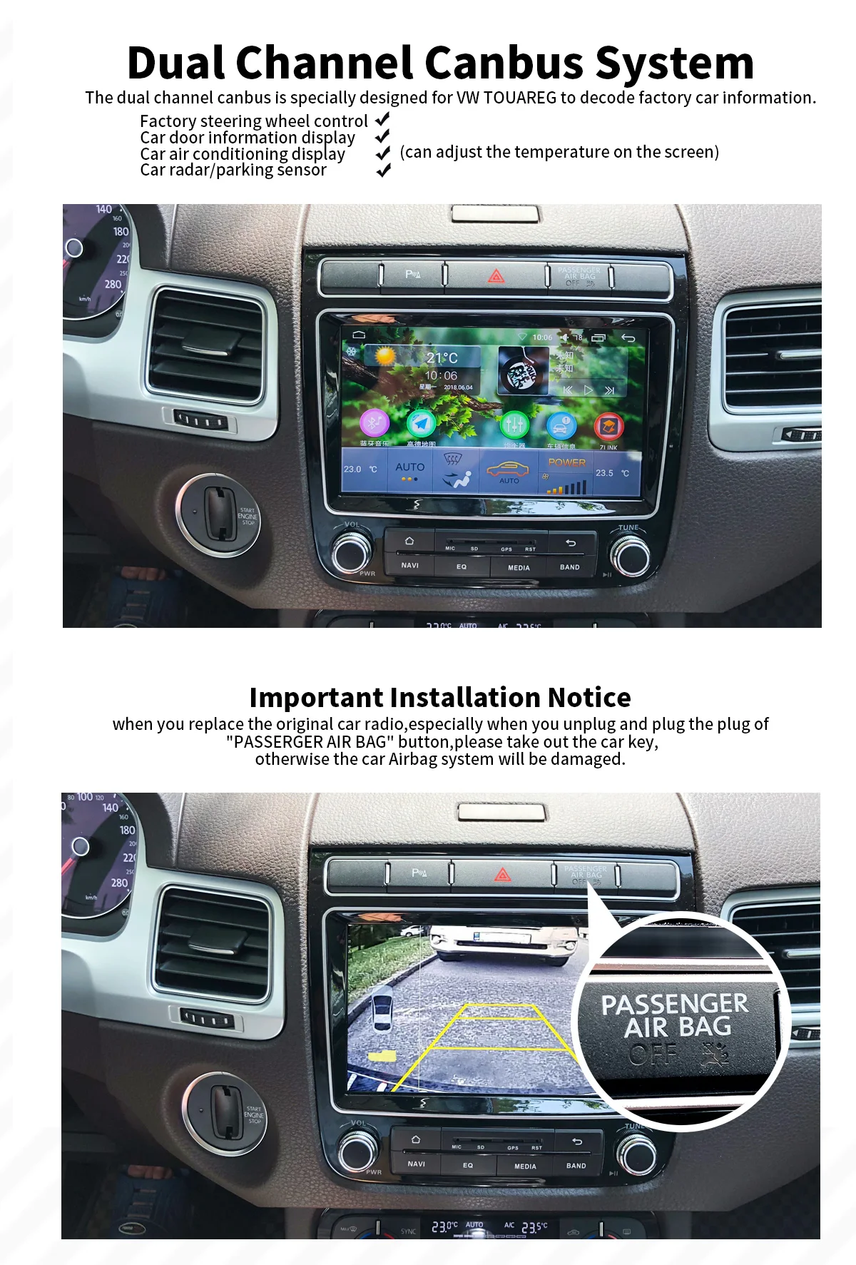 " головное устройство Восьмиядерный Android8.1 Автомагнитола стерео для Volkswagen VW Touareg мультимедийный плеер Встроенный 4G DSP беспроводной Carplay