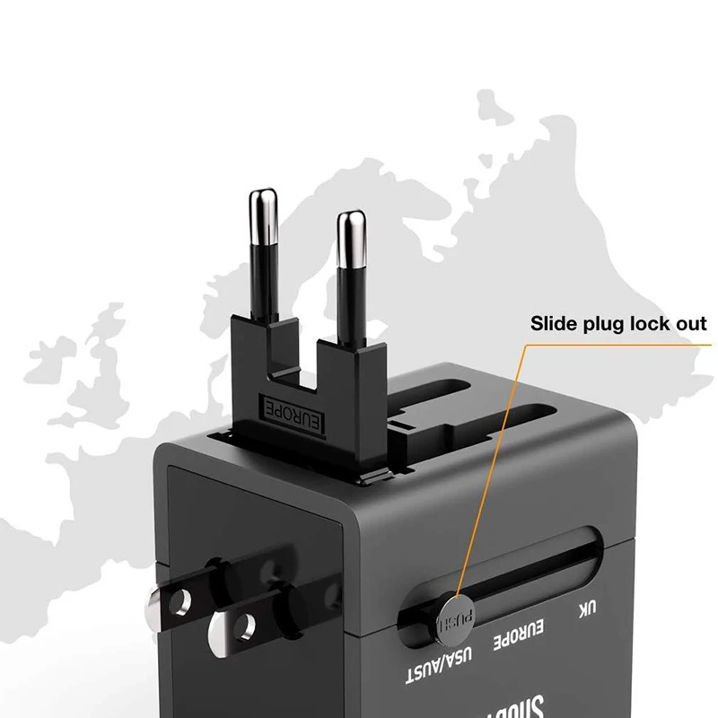 TIPTOP многофункциональный адаптер для путешествий США ЕС Великобритании