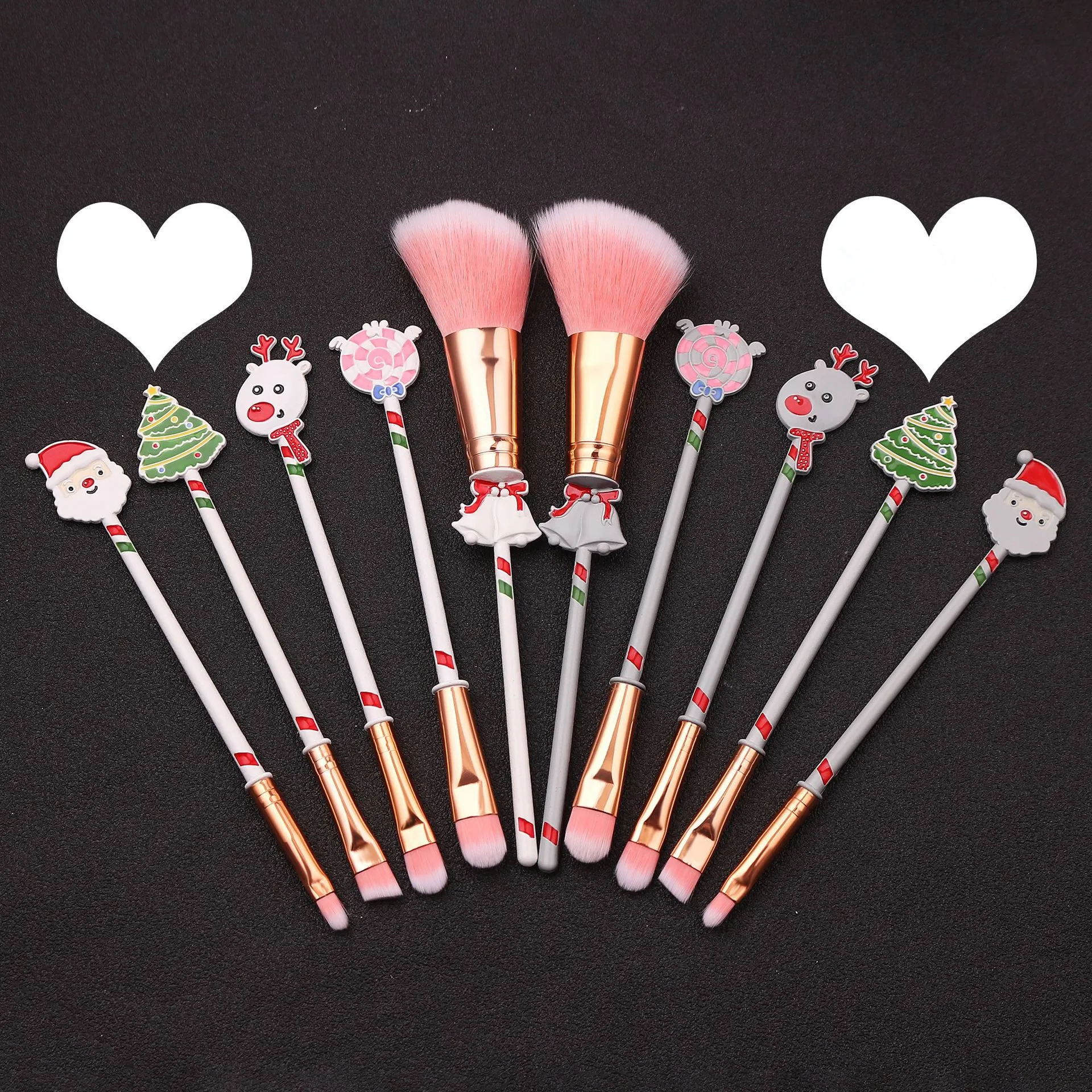 Рождественские подарки Лось 5 шт Кисть для макияжа Начинающий набор кистей