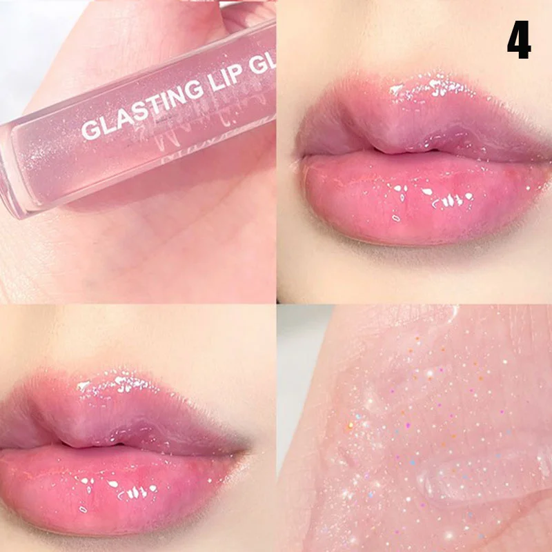

Natural High Gloss Lipstick Long Lasting Moisturizing Nourishing Lip Gloss Reduce Lips Lines Plumping Serum Lip Oil Care