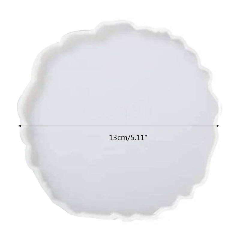 Подставка под стакан эпоксидная смола форма с геометрическим агатом 4 шт. коврик