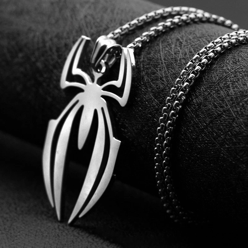Модный кулон в виде паука из титановой стали новинка нержавеющей аксессуары для