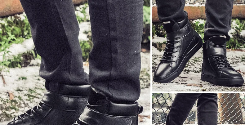 Abnkarwin/зимние мужские кожаные ботинки; Botines botas hombre; мужские ботинки; Buty Zimowe Botte Homme Stivali Uomo; водонепроницаемые ботильоны; 48