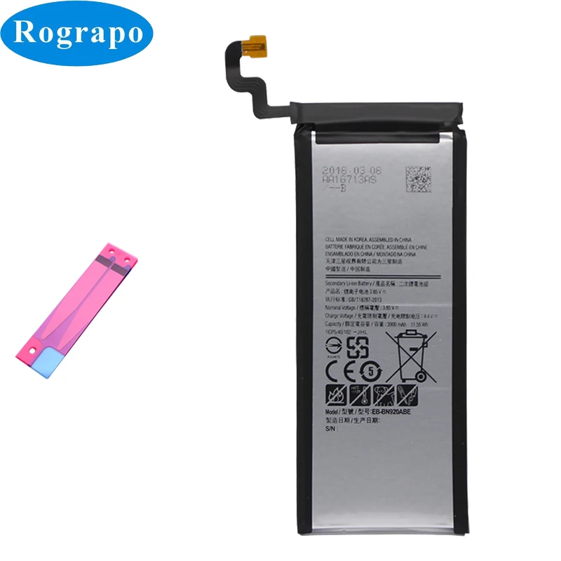 Аккумулятор для Samsung GALAXY Note 5 N920 N920G N920C N9200 N920t Not5 N9208 3000 мАч|Аккумуляторы мобильных