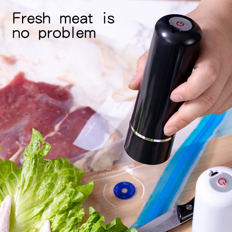 

Portable USB Charge Wholesale Sous Vide Home Vacuum Plastic Food Snacks Bag Sealing Machine Saver Packaging Kitchen Storage