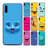 cartoon art funny faces phone case for samsung a7 a9 2018 a10 a20 a30 a40 a50 a60 a70 a80 a90 5g soft silicone cover coque