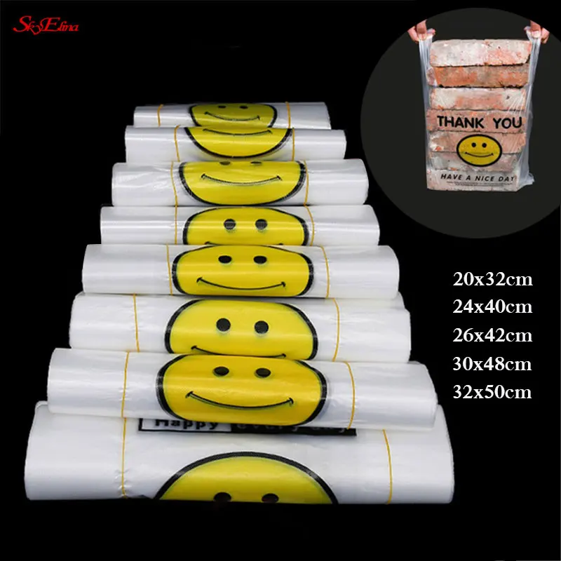 Многоразовые прозрачные мешки для покупок пакеты с ручками супермаркета