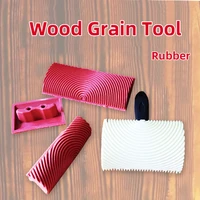 simulation wood grain tools rubber pattern roller brush design water based paint pull wood grain tool diatom mud wall art