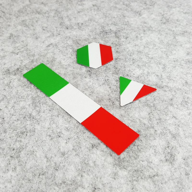 LuLuSticker #075 итальянские полосатые шестигранные светоотражающие наклейки и