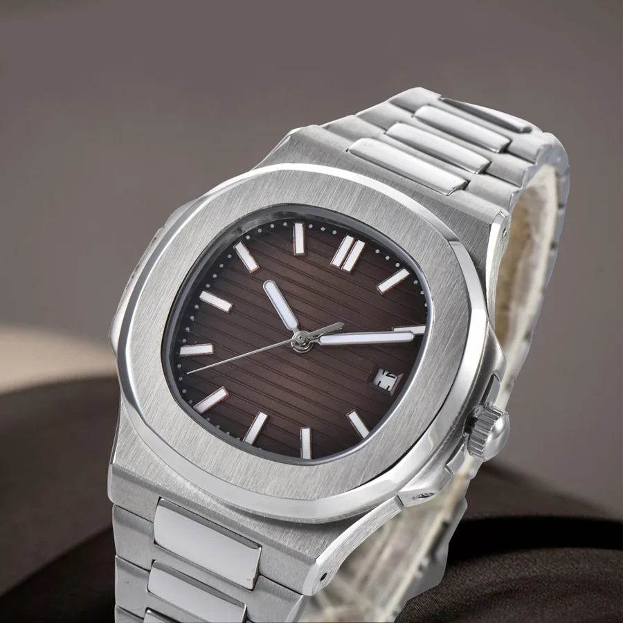 Мужские автоматические механические часы светящиеся водонепроницаемые с датой