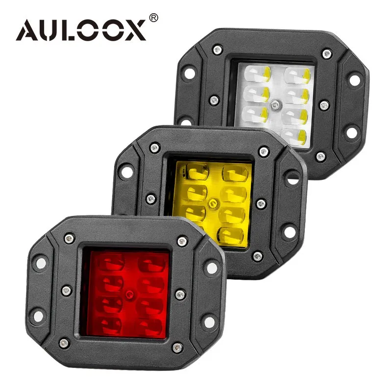 

AULOOX 5 дюймов 12 В 24 в 4x4 светодиодные подсветки для грузовика, внедорожника, полноприводного кроссовера, квадроцикла, джипа, автомобиля, пикап...