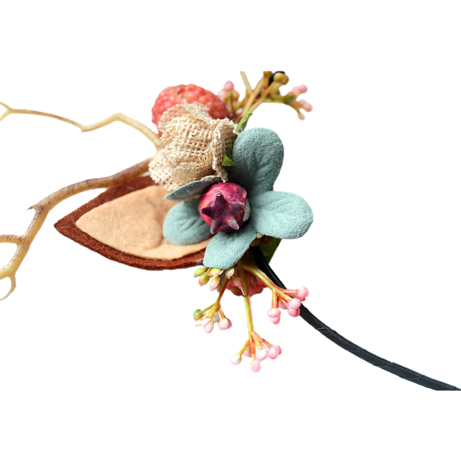 Повязка на голову с оленями и рогами ободок для волос милыми цветами бабочками