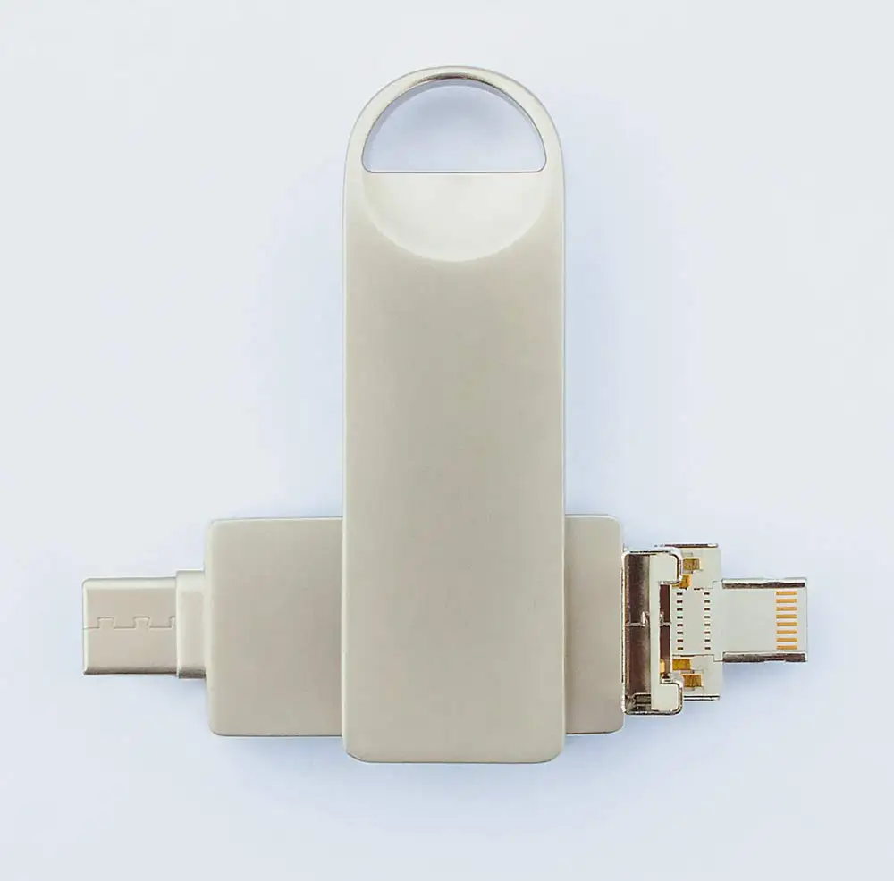 4 в 1 Usb флеш накопитель 256 ГБ 128 Micro USB Type C и 3 0 порты для iPhone/Android смартфонов/MacBook|USB