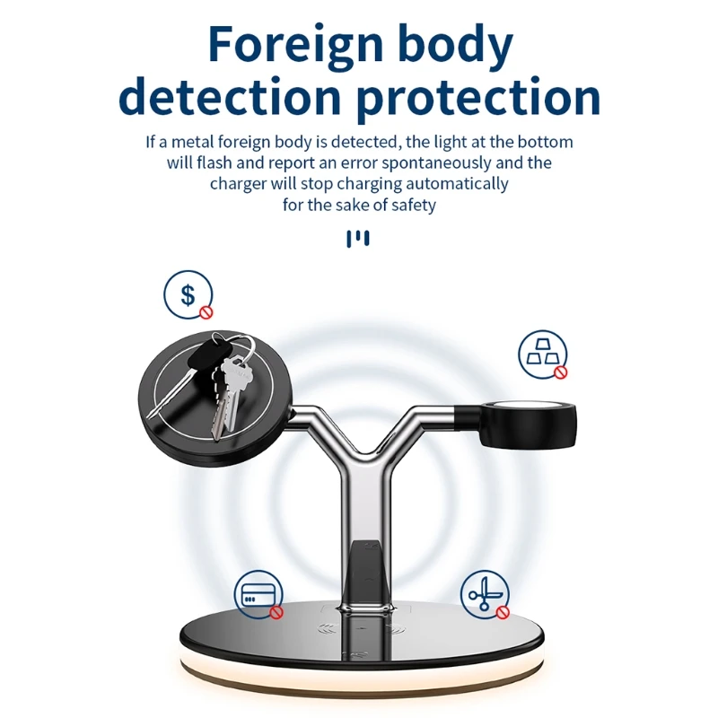 

C9GD 3 в 1 15 Вт магнитное Беспроводное зарядное устройство, зарядная станция, совместимая с i Phone/i Watch и Air Pods 1/2/Pro