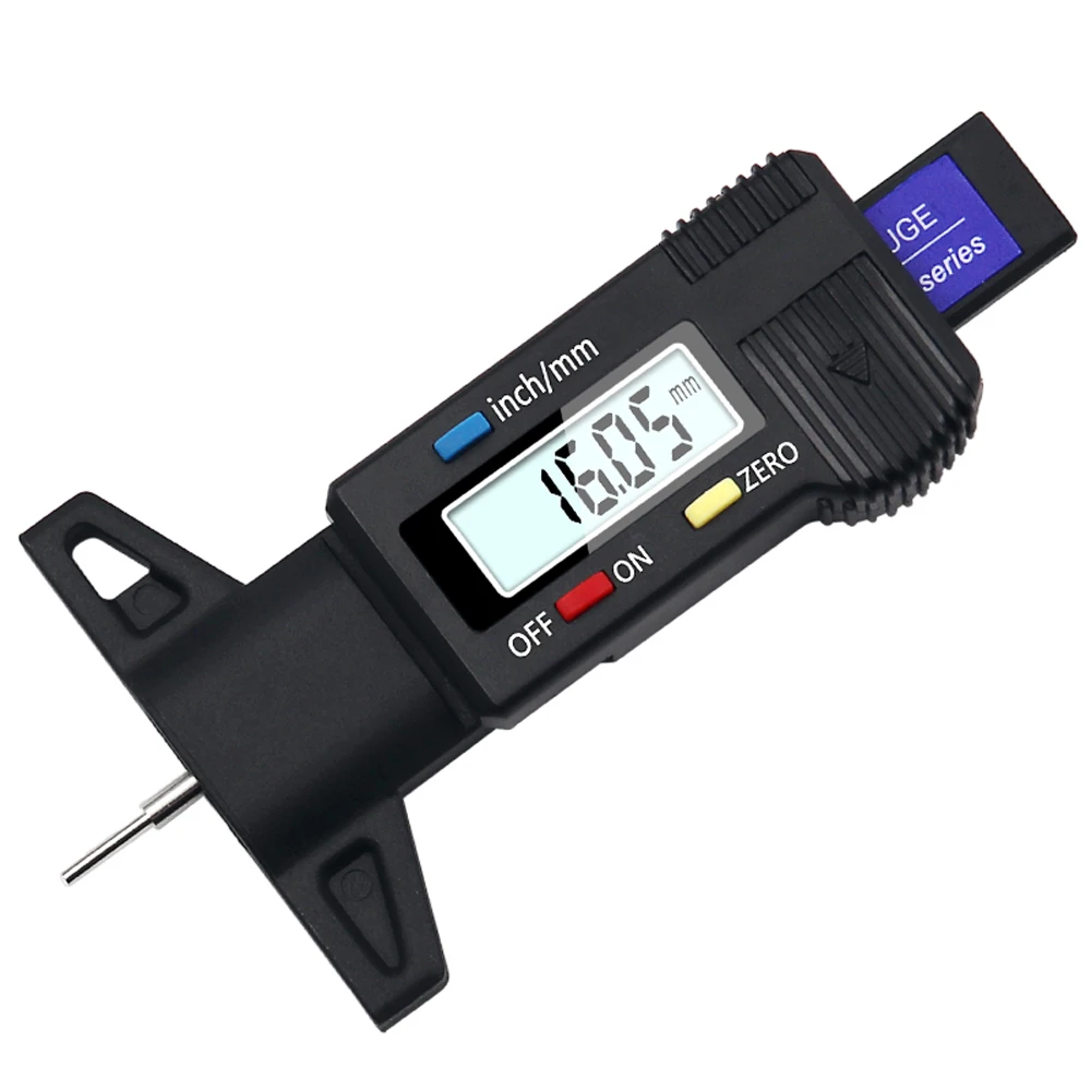 

Цифровой измеритель глубины протектора шин, тестер глубины тормозной колодки, для автомобилей и грузовиков