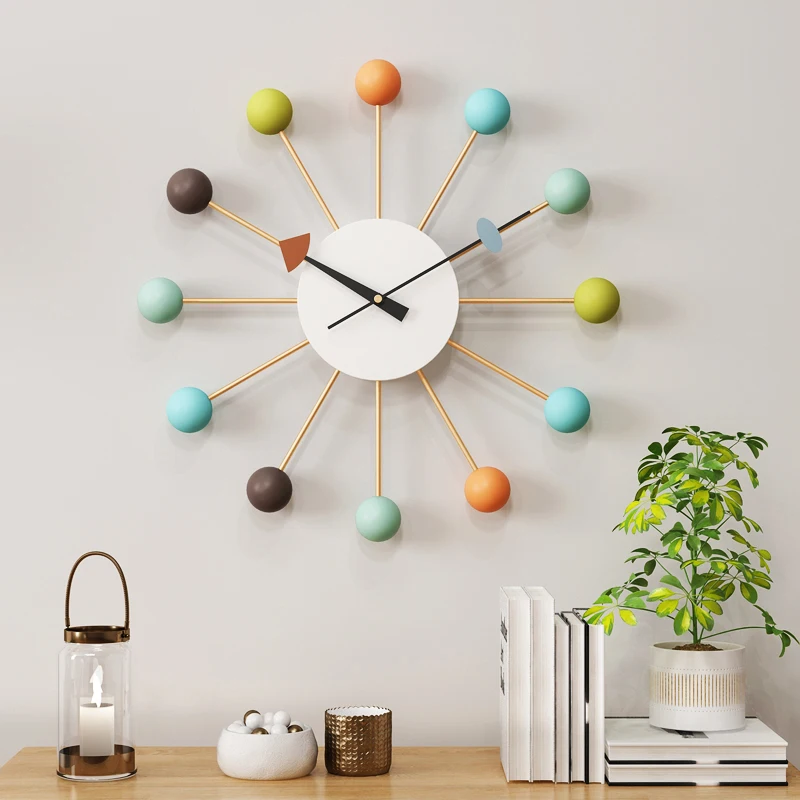 Creative Unique Wall Clock Fashion Silent Metal Minimalist Art Orologio Da Parete Room Supplies DE50ZB | Дом и сад