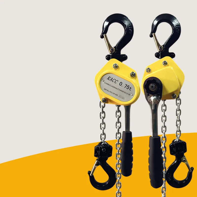 

Mini Hand Chain Hoist Hook Mount 0.25/0.5 Ton Capacity 3M Lift Portable Manual Lever Block Lifting